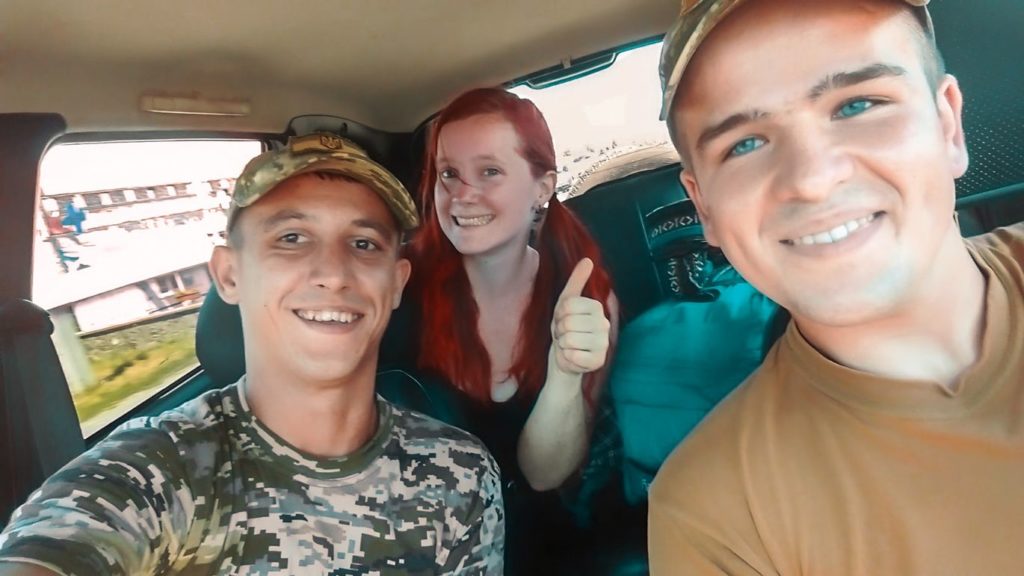 Hitchhiking with the Ukrainian Military!